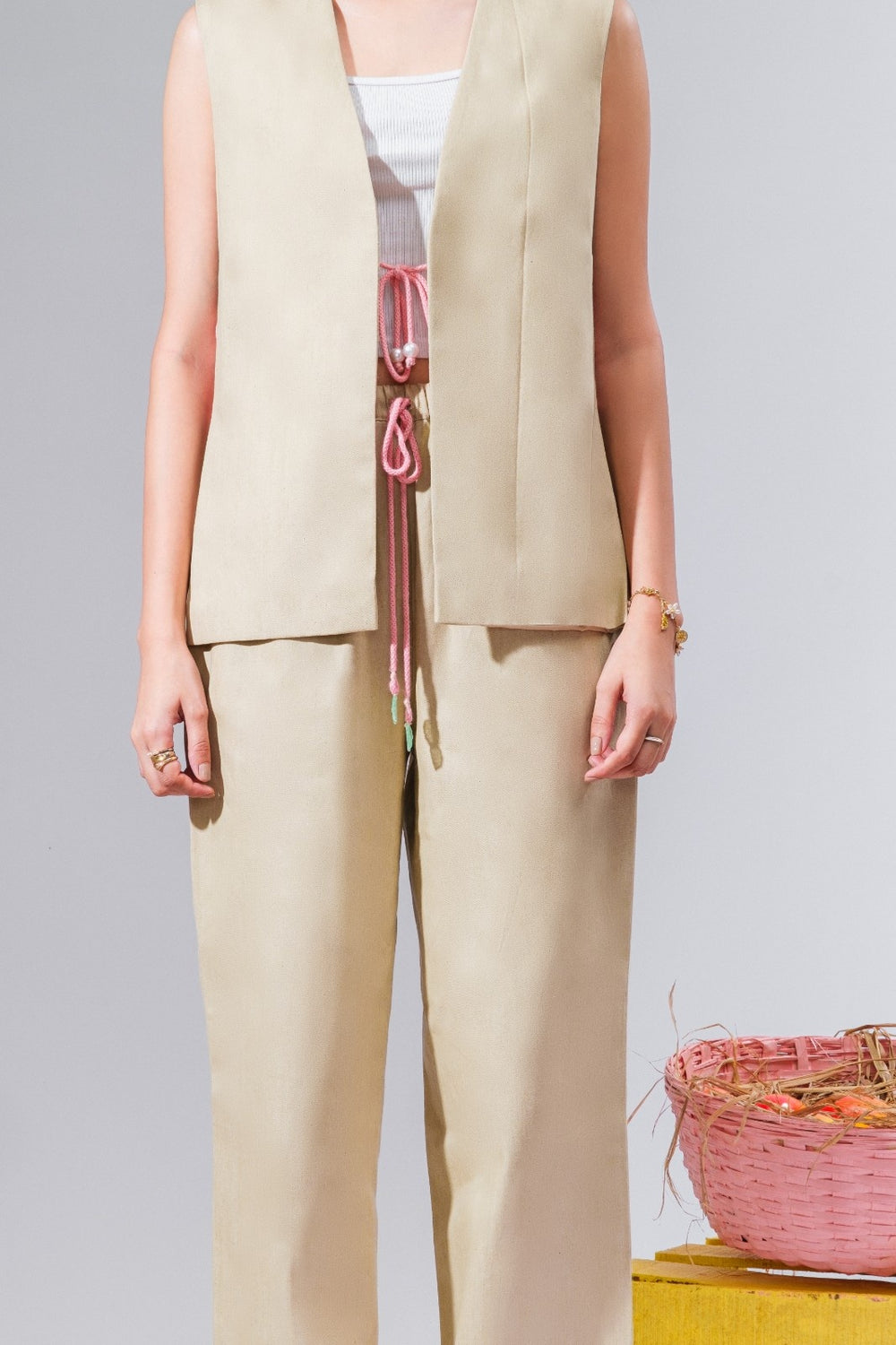 Coconut Cream - Waistcoat Set