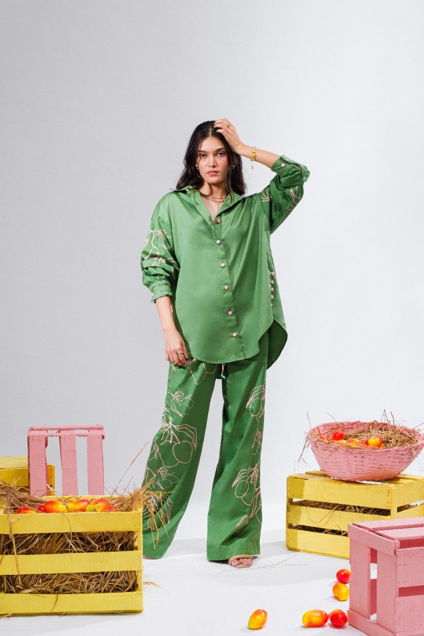 Mango Margarita - Green Co-Ord Set