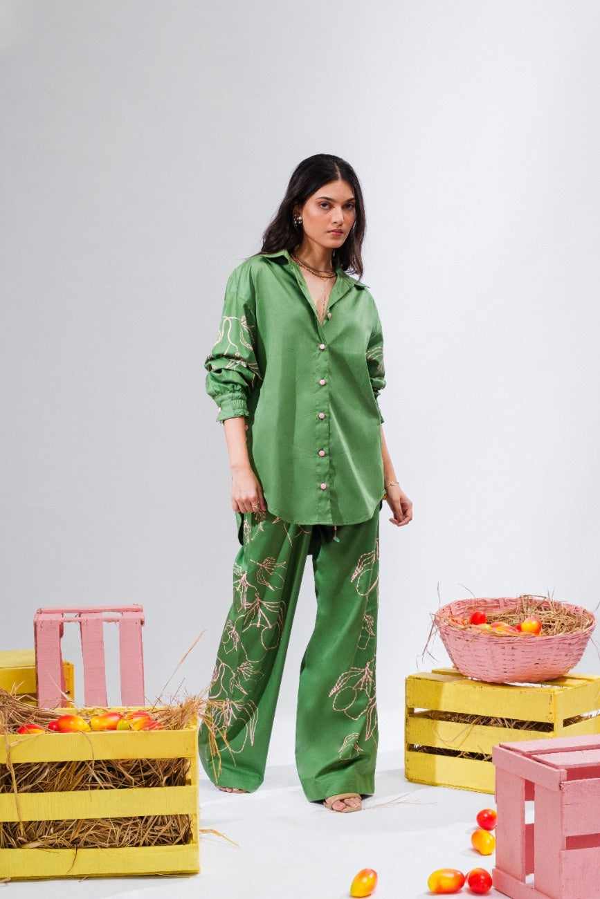 Mango Margarita - Green Co-Ord Set