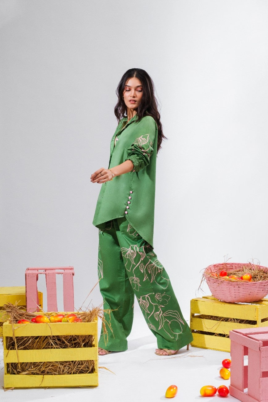 Mango Margarita - Green Co-Ord Set