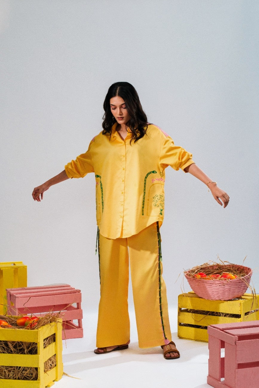Mango Tree Co-Ord Set-Yellow