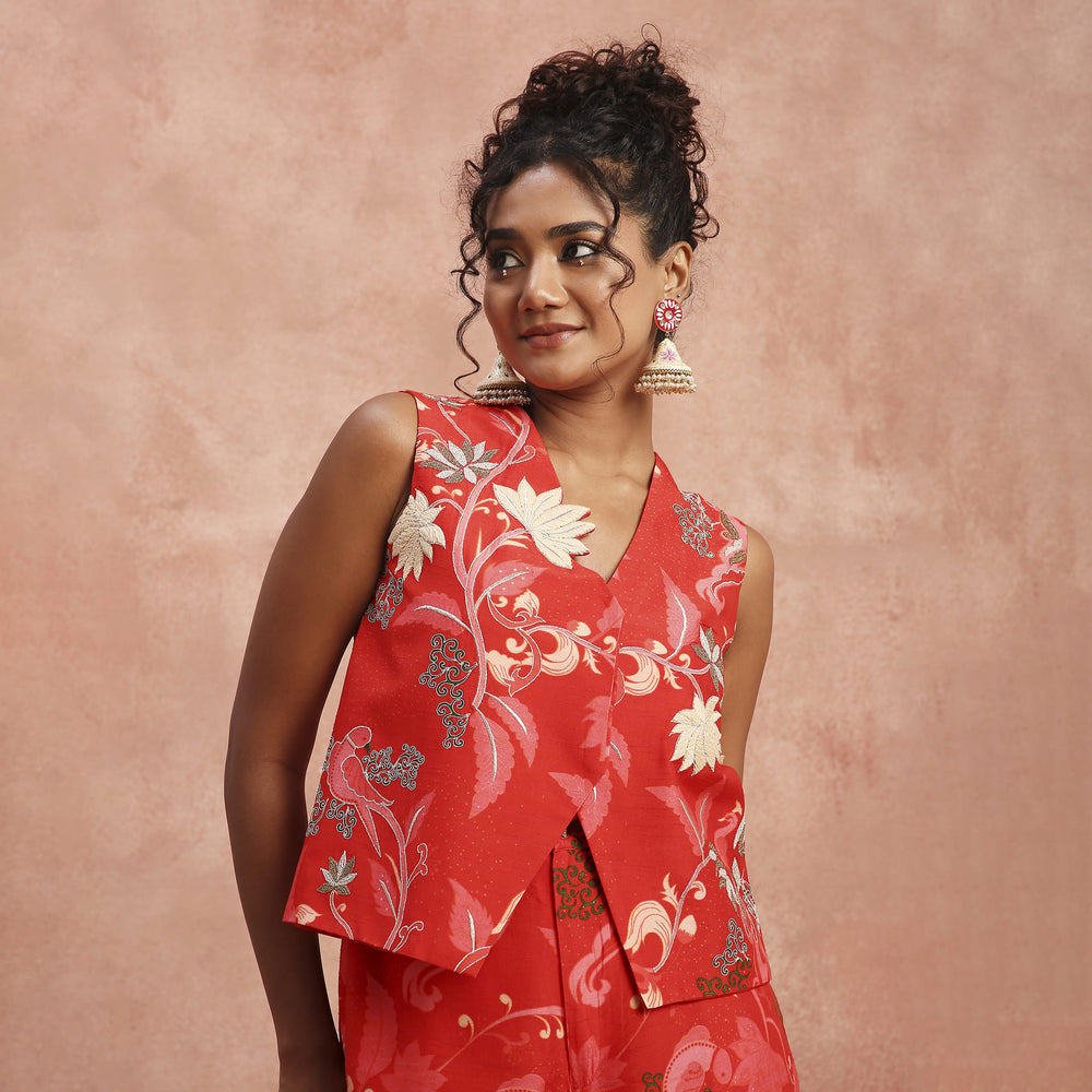 red waistcoat